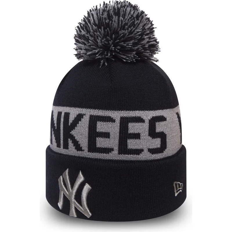 mutsen-pompon-blauw-cuff-knit-team-tonal-van-new-york-yankees-mlb-van-new-era