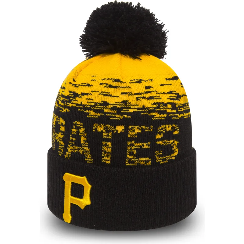 mutsen-pompon-geel-cuff-knit-sport-van-pittsburgh-pirates-mlb-van-new-era