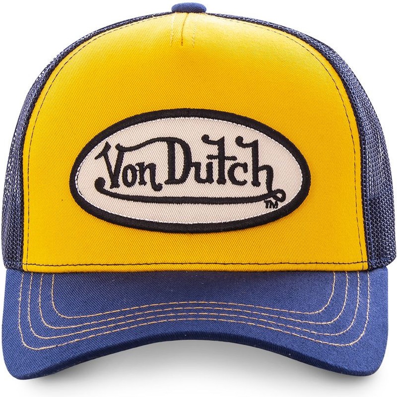 von dutch orange and blue hat