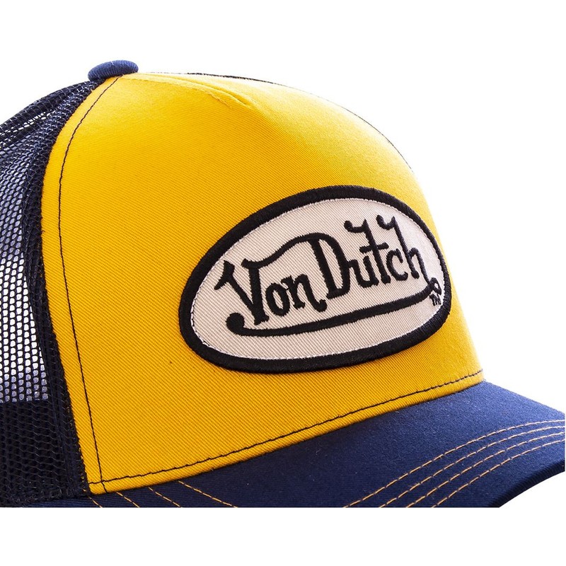 von dutch orange and blue hat