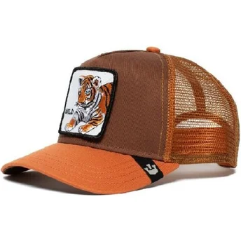 petten-gebogen-bruin-snapback-voor-kinderen-tigre-wild-tiger-the-farm-van-goorin-bros