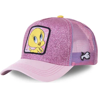 gorra-trucker-rosa-purpurina-piolin-twe4-looney-tunes-de-capslab