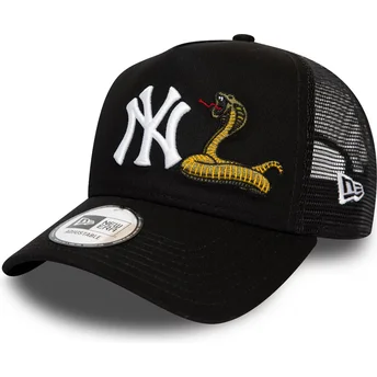 gorra-trucker-negra-a-frame-snake-de-new-york-yankees-mlb-de-new-era