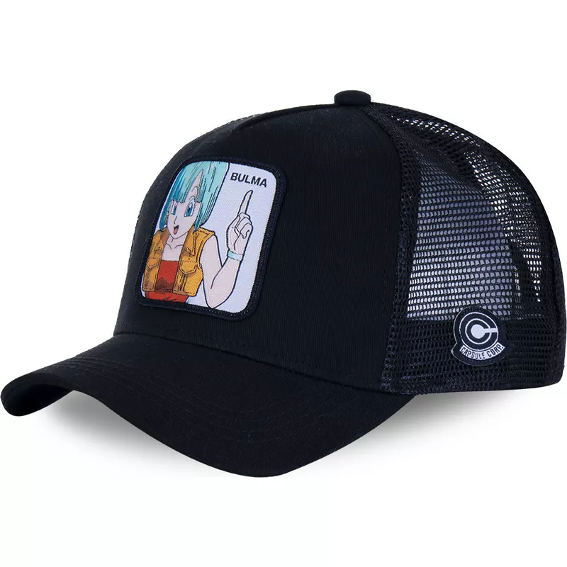 capslab-bulma-bul2-dragon-ball-black-trucker-hat