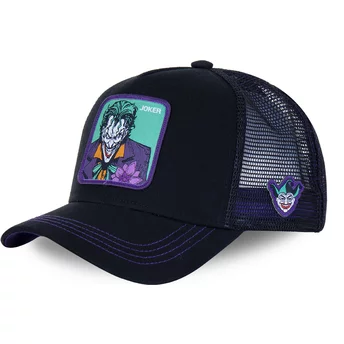Gorra trucker negra y violeta Joker JKR2 DC Comics de Capslab