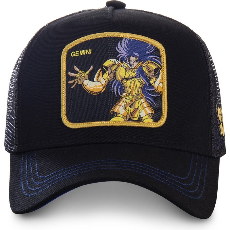 Gorra trucker negra Géminis GEM Saint Seiya Los Caballeros del Zodiaco