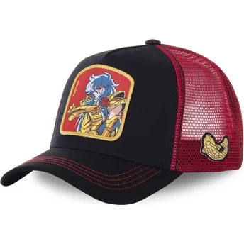 gorra-trucker-negra-y-roja-piscis-pis-saint-seiya-los-caballeros-del-zodiaco-de-capslab