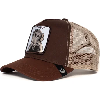 gorra-trucker-marron-perro-sweet-chocolate-de-goorin-bros