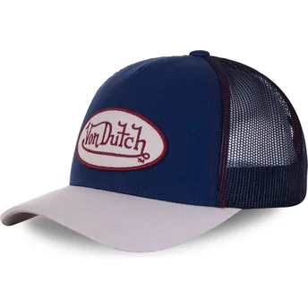 Casquette trucker bleue et grise CRE Von Dutch