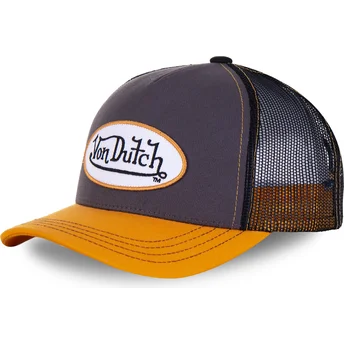 Casquette trucker grise et jaune OGR Von Dutch