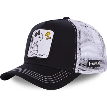 Casquette trucker noire et blanche Snoopy Joe Cool NAW1 Peanuts Capslab