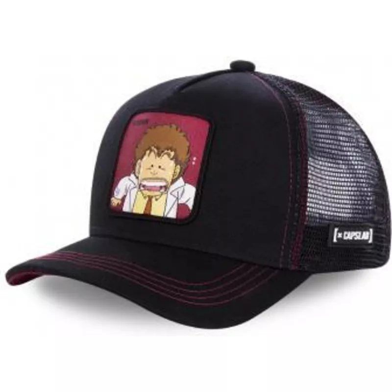 capslab-senbei-norimaki-sen1-dr-slump-black-trucker-hat