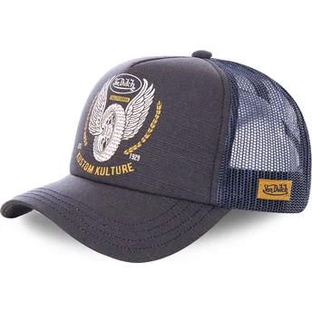 Czapka trucker czarna i niebieska CREW10 Von Dutch