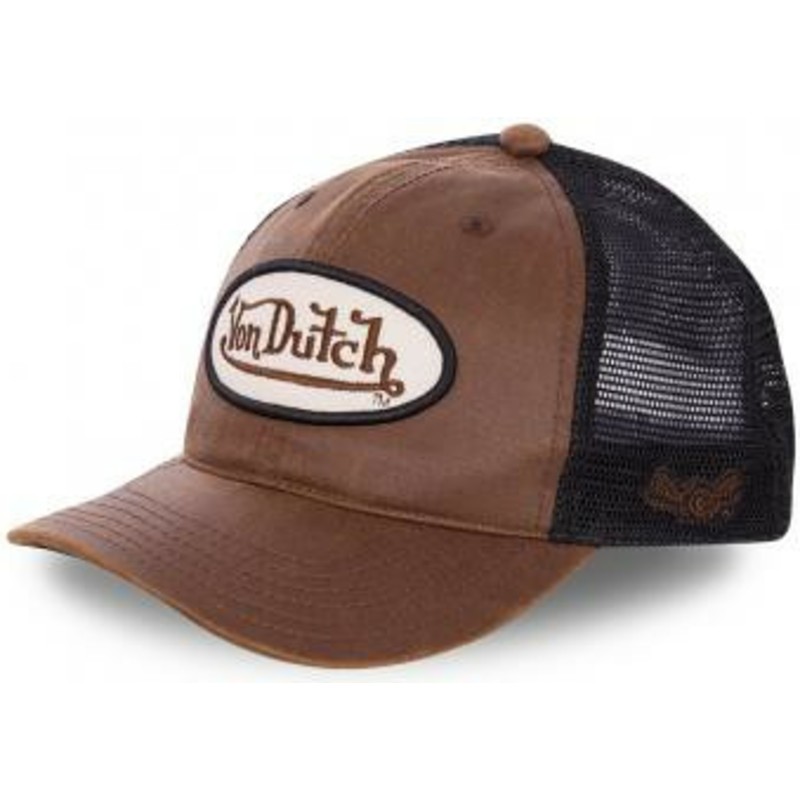 von-dutch-pete-brown-and-black-trucker-hat