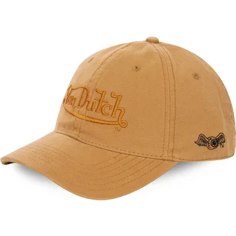 Verstellbare gelbe Curved Cap WHEAT von Von Dutch