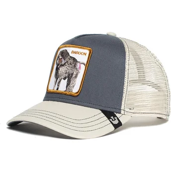 gorra-trucker-gris-y-blanca-babuino-buthead-de-goorin-bros
