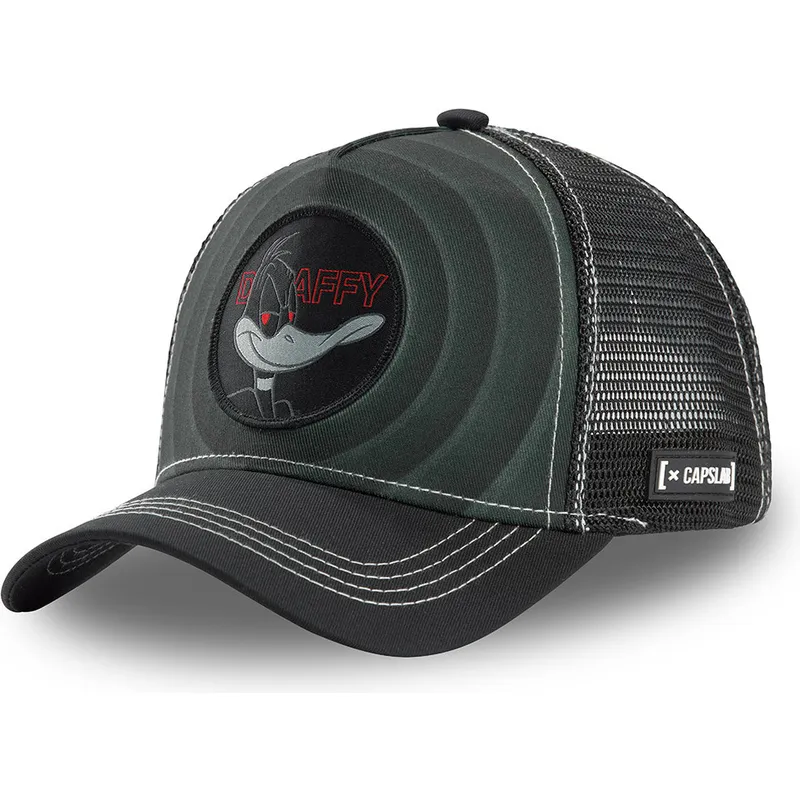casquette-trucker-noire-daffy-duck-bullseye-color-rings-loo-daf2-looney-tunes-capslab