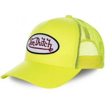 Czapka trucker żółta dla dziecka KID_FRESH5 Von Dutch