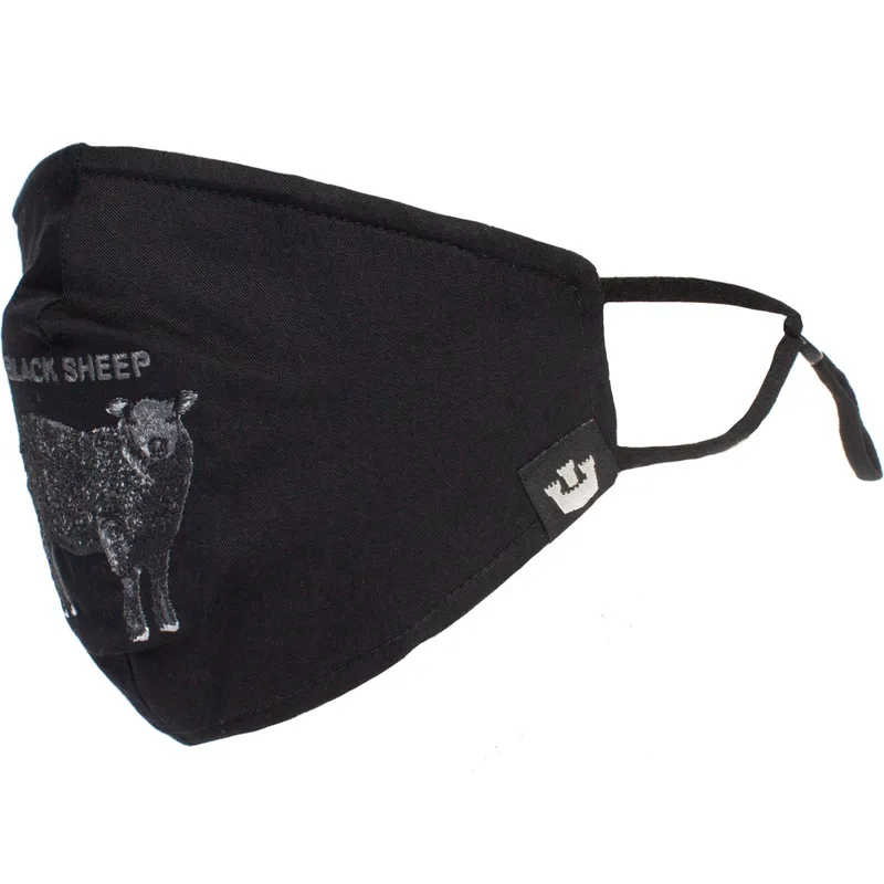 maskers-en-bescherming-zwart-mascarilla-reutilizable-sheep-rock-the-farm-van-goorin-bros