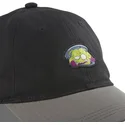 cappellino-snapback-nero-e-grigio-curva-rey-nikochan-nik1-dr-slump-di-capslab