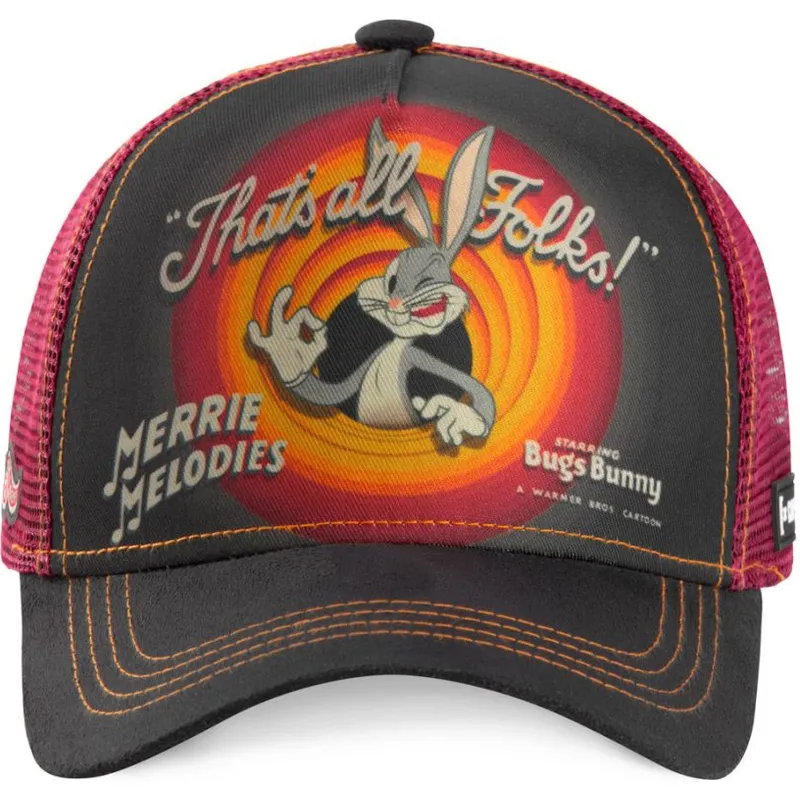 gra-och-rod-truckerkeps-bugs-bunny-rin1-looney-tunes-fran-capslab