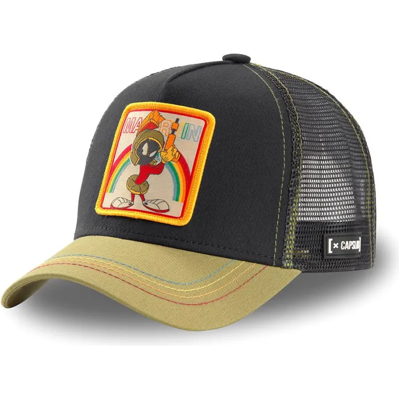petten-gebogen-zwart-snapback-loo-mar1-marvin-de-marsman-looney-tunes-van-capslab