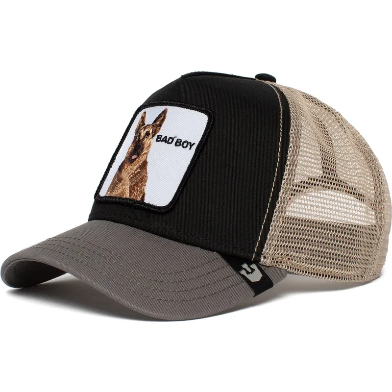 goorin-bros-svart-och-gra-tysk-schaferhund-bouncer-truckerkeps