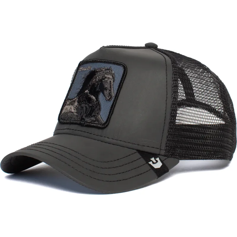 petten-gebogen-zwart-snapback-the-farm-van-goorin-bros