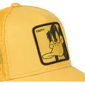 casquette-trucker-jaune-daffy-duck-loo-duf1-looney-tunes-capslab