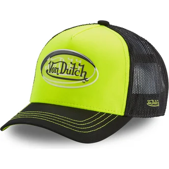 Casquette trucker jaune et noire ANEO YEL Von Dutch