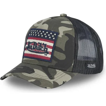 Casquette trucker camouflage FLAG CK Von Dutch