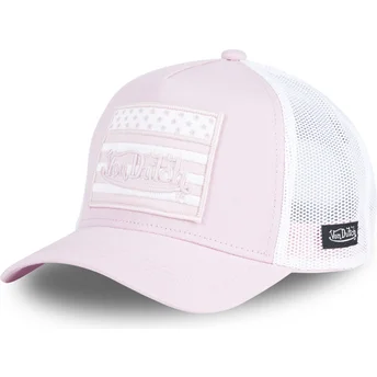 Casquette trucker rose FLAG PP Von Dutch