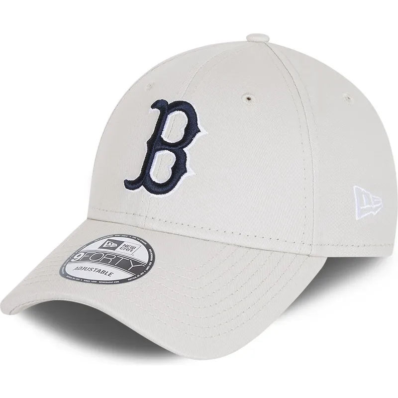 petten-gebogen-wit-verstelbaar-9forty-league-essential-van-boston-red-sox-mlb-van-new-era