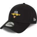 new-era-curved-brim-9forty-daffy-duck-looney-tunes-black-adjustable-cap