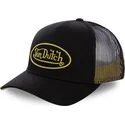 czapka-trucker-czarna-z-logo-zolty-neo-yel-von-dutch