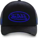 czapka-trucker-czarna-z-logo-niebieska-neo-blu-von-dutch