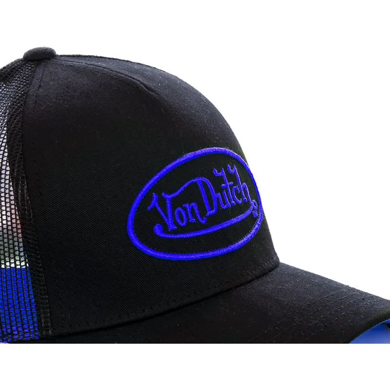 cappellino-trucker-nero-con-logo-blu-neo-blu-di-von-dutch