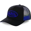 czapka-trucker-czarna-z-logo-niebieska-neo-blu-von-dutch