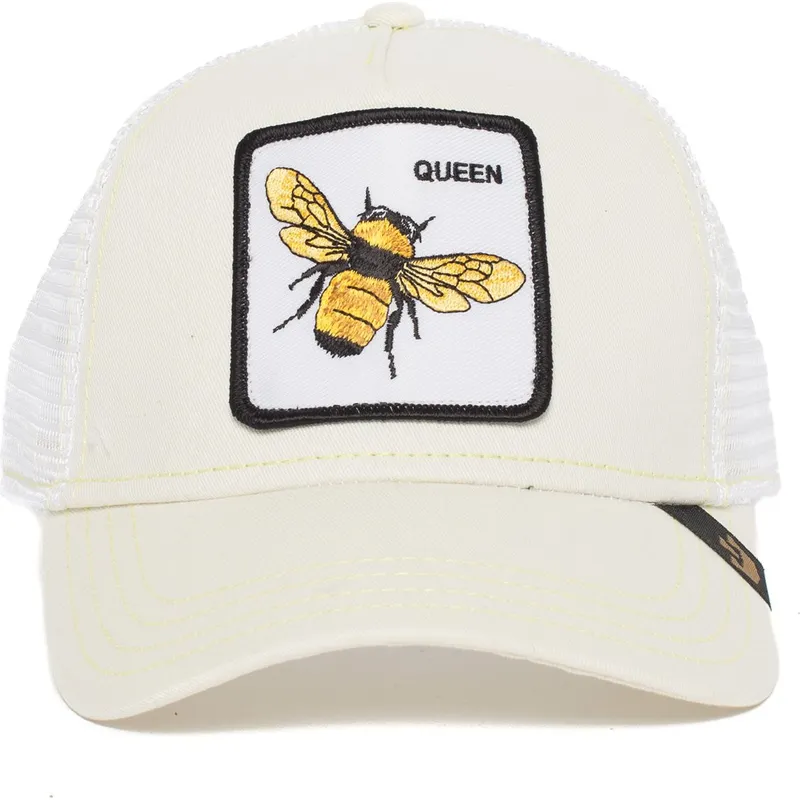 hvid-trucker-kasket-bi-queen-bee-fra-goorin-bros