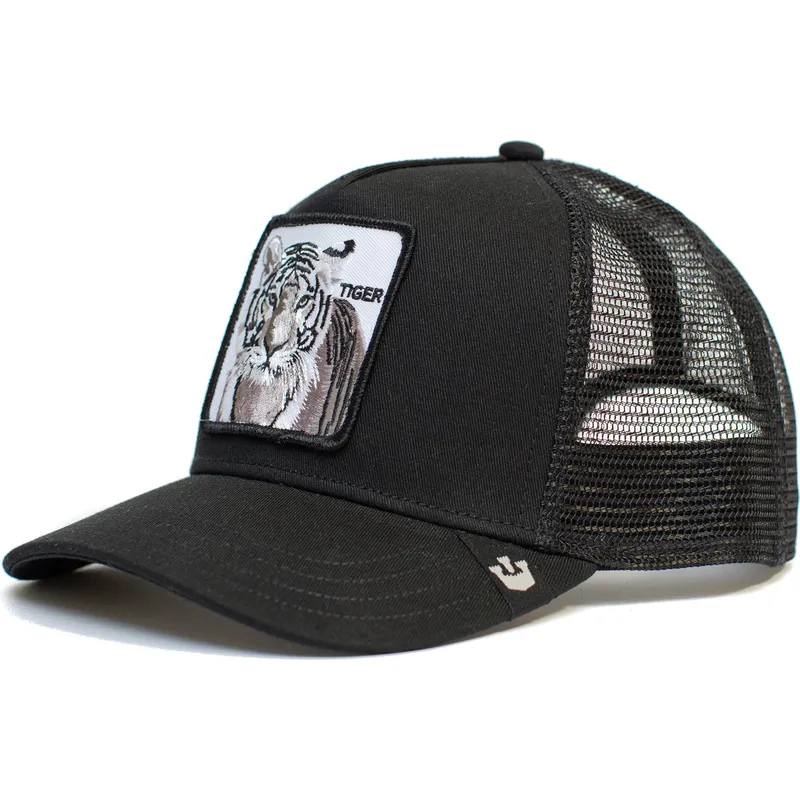 petten-gebogen-zwart-snapback-silver-tiger-the-farm-van-goorin-bros