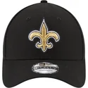 cappellino-visiera-curva-nero-regolabile-9forty-the-league-di-new-orleans-saints-nfl-di-new-era