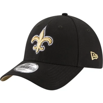 cappellino-visiera-curva-nero-regolabile-9forty-the-league-di-new-orleans-saints-nfl-di-new-era