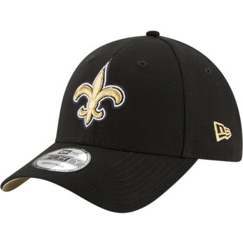 Gorra curva negra ajustable 9FORTY The League de New Orleans Saints NFL de New Era