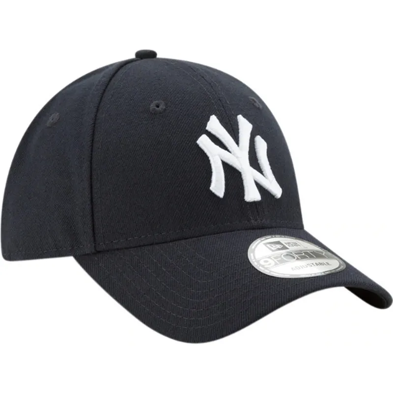 petten-gebogen-marineblauw-verstelbaar-9forty-the-league-van-new-york-yankees-mlb-van-new-era
