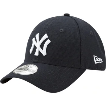 Cappellino curvo blu marino regolabile 9FORTY The League dei New York Yankees MLB di New Era