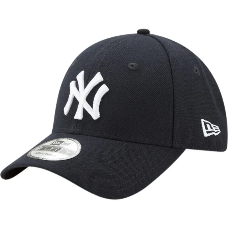 petten-gebogen-marineblauw-verstelbaar-9forty-the-league-van-new-york-yankees-mlb-van-new-era