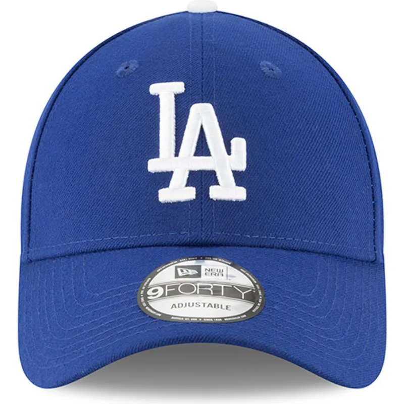 petten-gebogen-blauw-verstelbaar-9forty-the-league-van-los-angeles-dodgers-mlb-van-new-era