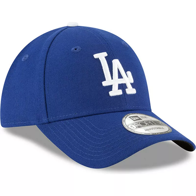 new-era-curved-brim-9forty-the-league-los-angeles-dodgers-mlb-blue-adjustable-cap