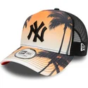 gorra-trucker-naranja-con-logo-negro-a-frame-summer-city-de-new-york-yankees-mlb-de-new-era