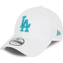 gorra-curva-blanca-ajustable-con-logo-azul-9forty-league-essential-de-los-angeles-dodgers-mlb-de-new-era